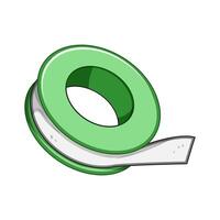 waterproof pipe seal tape cartoon illustration vector