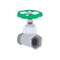 pipe plumbing valve cartoon illustration vector