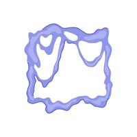 diy slime frame cartoon illustration vector
