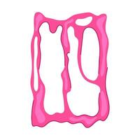 squishy slime frame cartoon illustration vector