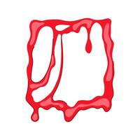 fun slime frame cartoon illustration vector