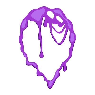 sensory slime frame cartoon illustration