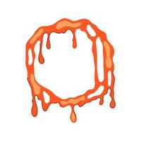 instagram slime frame cartoon illustration vector