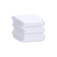 absorbent spa towel cartoon illustration vector