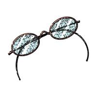 frames spectacles sketch hand drawn vector