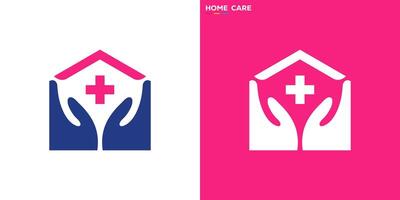 Home care logo with simple style. Health, medical. Icon symbol template design EPS 10 vector
