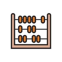 An abacus icon on a white background vector