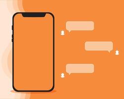 smartphone frame, web banner, illustration vector