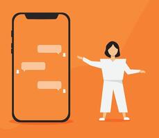 empty dialog window. Web banner illustration. vector