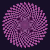 spiral spinning vortex style vector