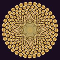 spinning vortex style flower background vector