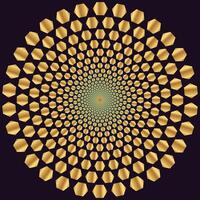 spiral spinning vortex style flower background vector