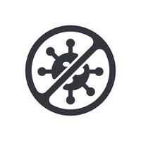 Antimicrobial Logo Template Icon vector