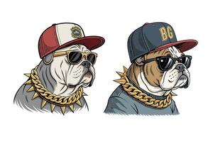 Cool Bulldogs art vector
