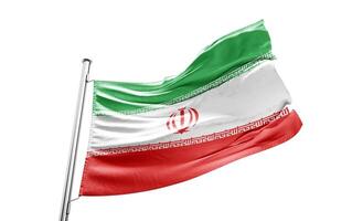 Iran Fabric Flag HD Image photo