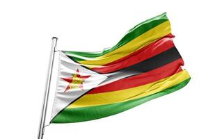 Zimbabwe Fabric Flag HD Image photo