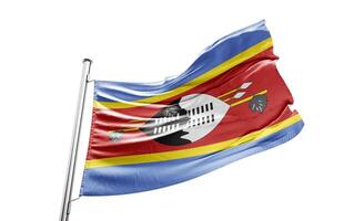 Swaziland Fabric Flag HD Image photo