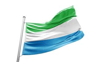Sierra Leone Fabric Flag HD Image photo