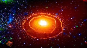 Bonfire with People Surrounding photo
