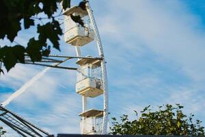 Ferris Wheel with Three Passenger Pods in York, North Yorkshire, UK. photo