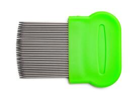 Lice comb with multiple fine teeth for effective lice removal and scalp care photo