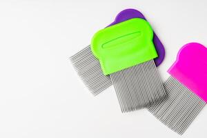 Multiple lice combs with multiple fine teeth for effective lice removal and scalp care photo