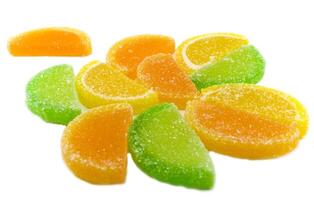 colourful fruit candies photo