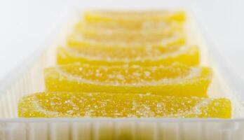 yellow candies close up photo