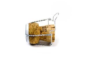 shampagne cork on white photo
