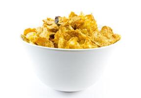healthy breakfast on white photo
