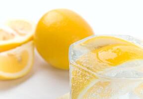 soda water and lemon photo
