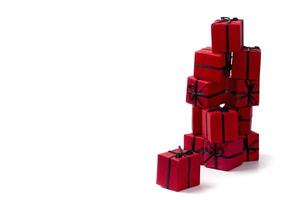 red gift boxes photo