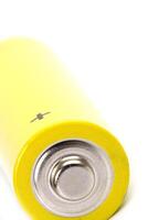 yellow alkaline battery photo