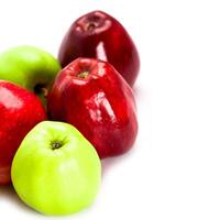 green and red apples photo