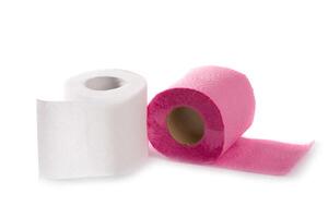 two toilet paper rolls photo