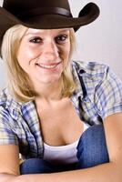 pretty western woman photo