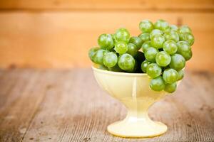 fresh green grapes photo