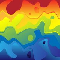 Blended Rainbow Palette Across Space vector