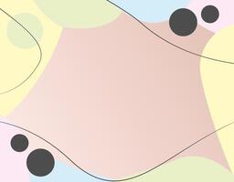 Soft Abstract Background with Asymmetric Shapes vector