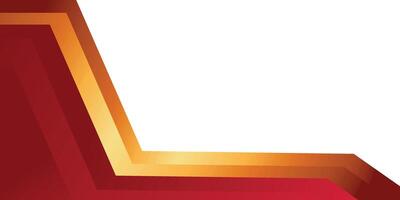 simple red and gold modern geometric background vector