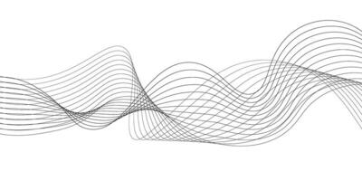 Abstract wavy lines vector
