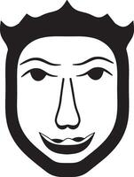 Anonymous mask logo image of hacker icon design, fawkes mask icon vector