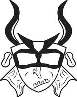 Anonymous mask logo image of hacker icon design, fawkes mask icon vector