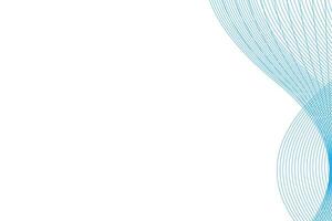 Minimalist Blue Wave Line Abstract Background vector