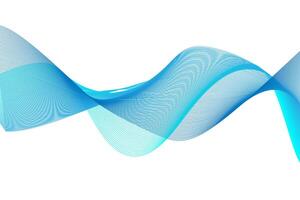 wave colorful wave gradient lines on white background vector