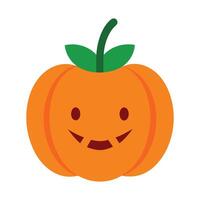 Minimalistic Halloween Pumpkin Doodle Simple and Stylish Art vector