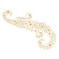 Charming twinkling star illustration, perfect for adding a touch of magic to designs vector