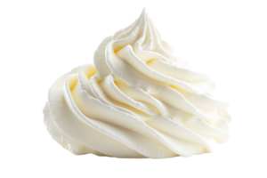Whipped cream on a transparent background. png