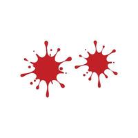 Isolated Blood Dripping from Red Splatter vector