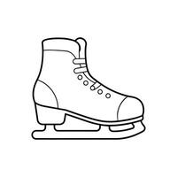 Ice Skate Outline vector